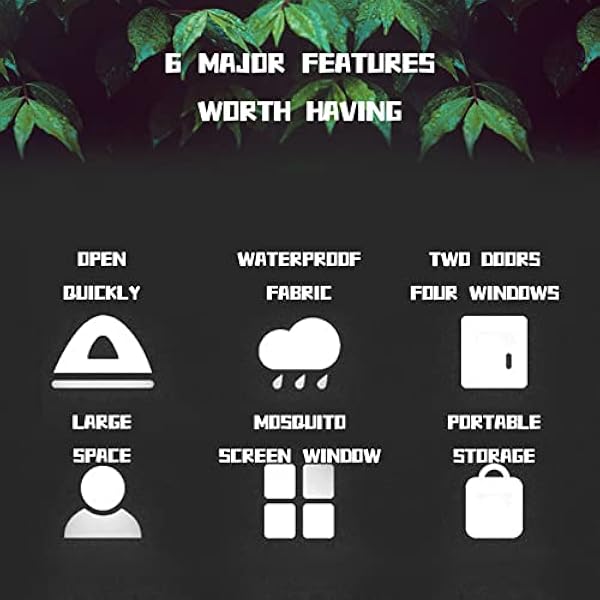 Sports Pod Pop Up Tent 4 People Pop Open In Three Seconds,Double Doors and Four Windows Tents for Camping Stable and Lightweight Tent Canopy for Camping, Hiking, Mountaineering